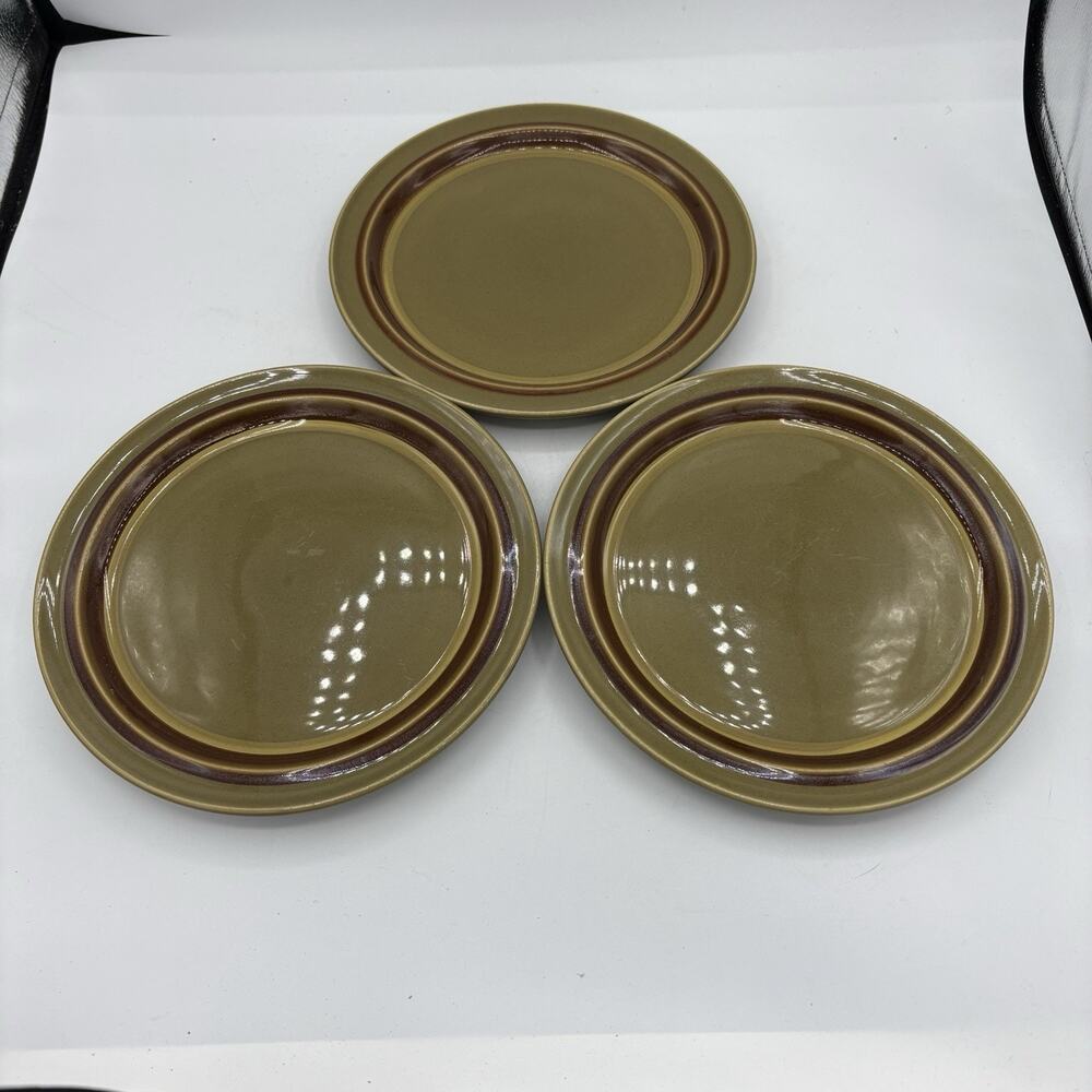 Noritake Salad Plates 8.25" Primastone Sea Mist 8310 Stoneware Japan Set of 3